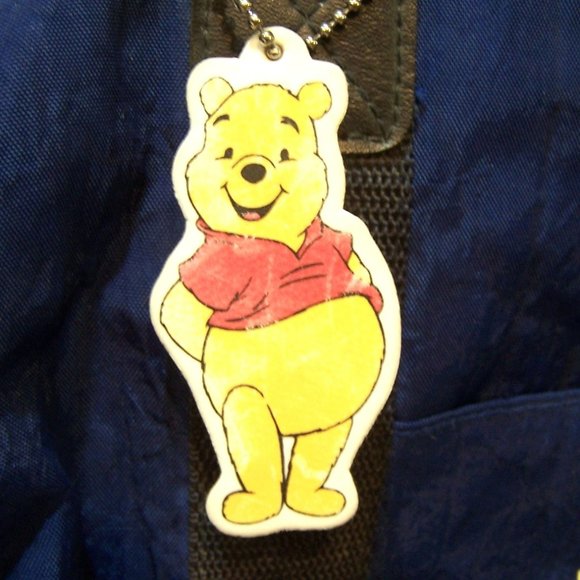 Disney Pooh Duffle Tote Overnight Bag Royal Blue Nylon/Canvas/Faux Leather - Picture 4 of 10